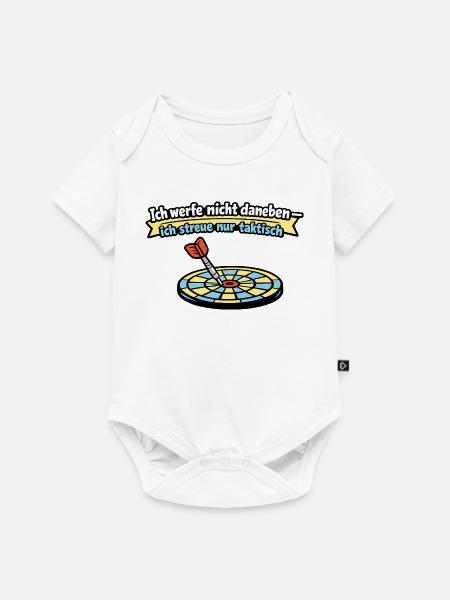 Taktischer Wurf: Dart Humor - Baby Premium Kurzarmbody - Weiß