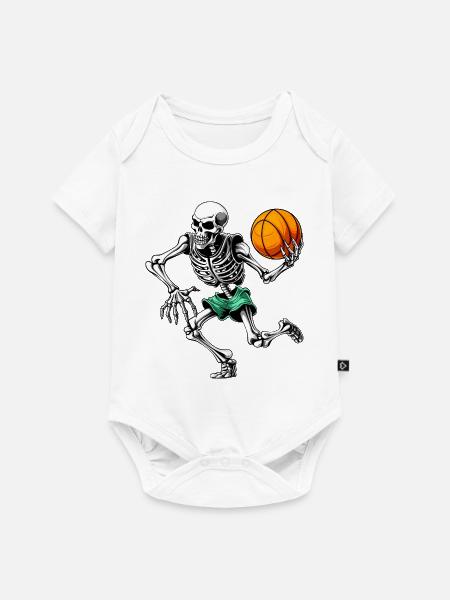 Hooper Skelett - Baby Premium Kurzarmbody - Weiß