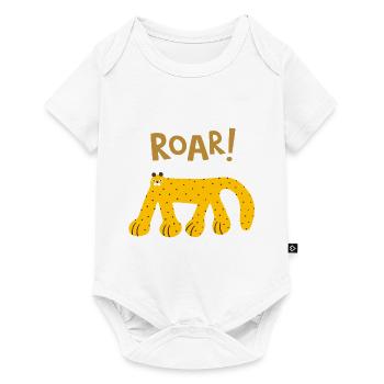 Roar Wild Animal Funny Cute Wildlife Design - Baby Premium short-sleeve bodysuit - white - Front