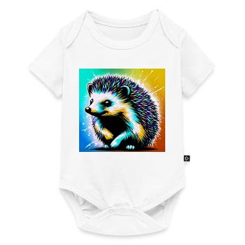 Igel - Baby Premium Kurzarmbody - Weiß - Vorne