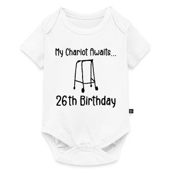 26th Birthday Party Funny 26 Years Old Birthday - Body à manches courtes Premium Bébé - blanc - Devant