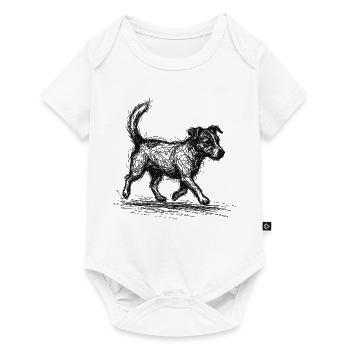 Jack Russell Terrier – Conception de chien de croquis - Body à manches courtes Premium Bébé - blanc - Devant