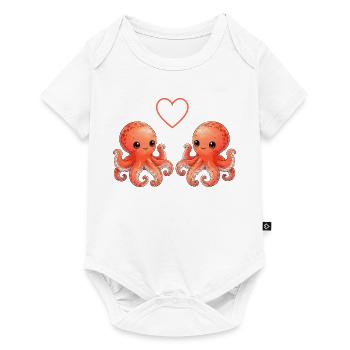 Octopus Love - Body à manches courtes Premium Bébé - blanc - Devant