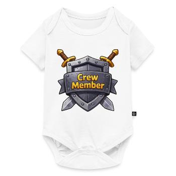 Armoiries Membres d’équipage - Body à manches courtes Premium Bébé - blanc - Devant