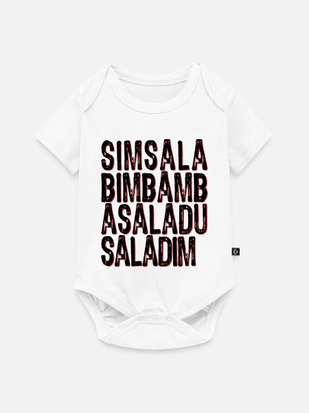 Simsalabimbambasaladusaladim - Baby Premium Kurzarmbody - Weiß