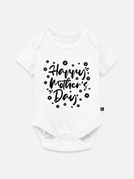 Happy Mothers Day Geschenkhemd - Baby Premium Kurzarmbody - Weiß