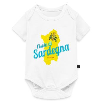 Sardinien Olive Italien Insel Vintage Souvenir - Baby Premium Kurzarmbody - Weiß - Vorne
