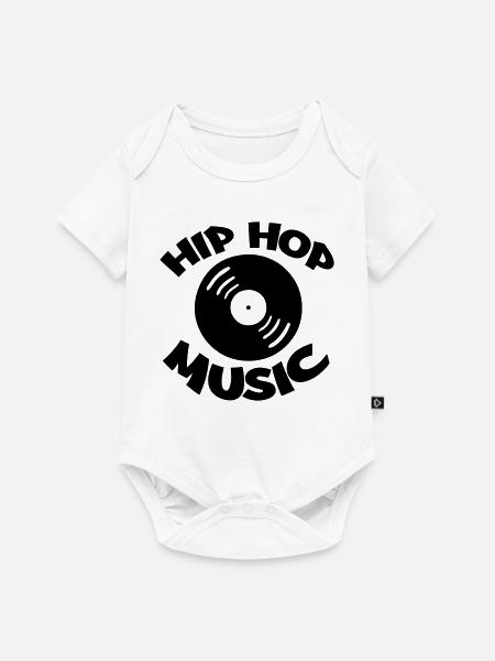 Hip Hop Music - Baby Premium Kurzarmbody - Weiß