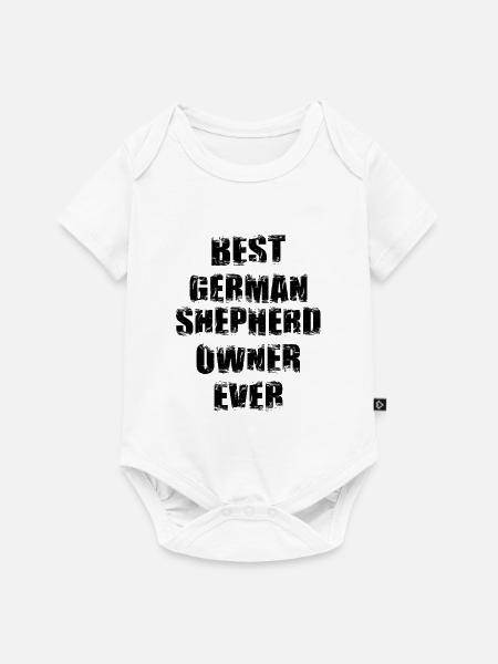 Bester Schäferhund Besitzer - Baby Premium Kurzarmbody - Weiß