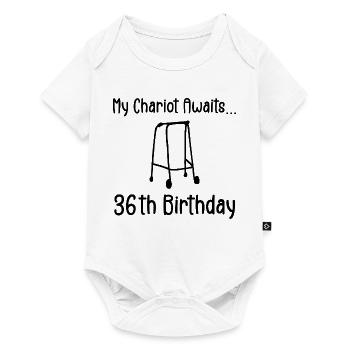 36th Birthday Party Funny 36 Years Old Birthday - Baby Premium short-sleeve bodysuit - white - Front