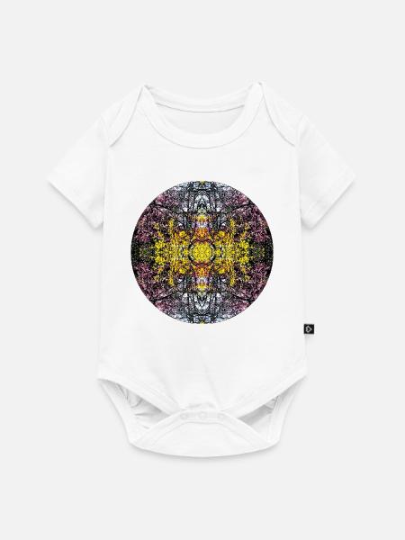 Natur Mandala Frühling im Stadtpark - Baby Premium Kurzarmbody - Weiß
