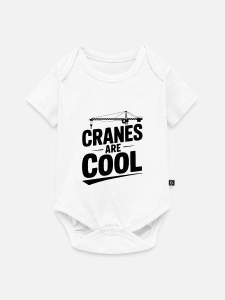 Kraniche sind cool - Baby Premium Kurzarmbody - Weiß
