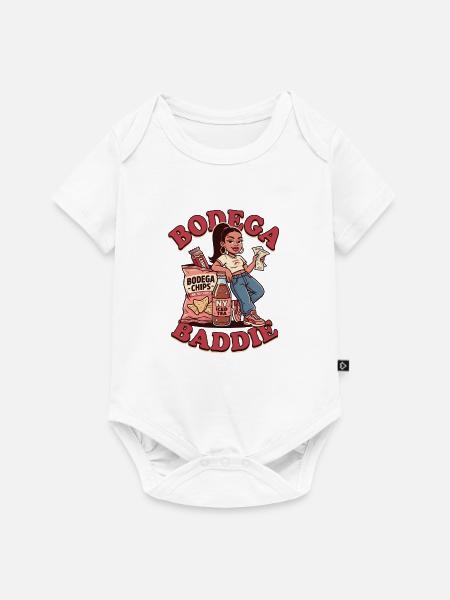 Bodega Baddie Street Vibes - Baby Premium Kurzarmbody - Weiß