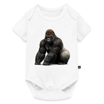 Gorilla Wildlife Animal - Baby Premium short-sleeve bodysuit - white - Front