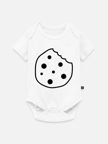 Schokoladenkeks - Baby Premium Kurzarmbody - Weiß