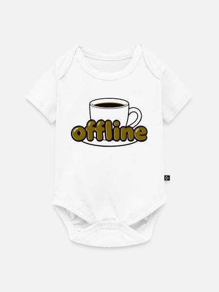 Offline Kaffeepause Icon - Baby Premium Kurzarmbody - Weiß