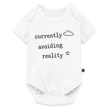 Currently Avoiding Reality Funny Shirt - Baby Premium short-sleeve bodysuit - white - Front