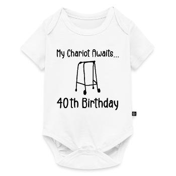 40th Birthday Party Funny 40 Years Old Birthday - Baby Premium short-sleeve bodysuit - white - Front
