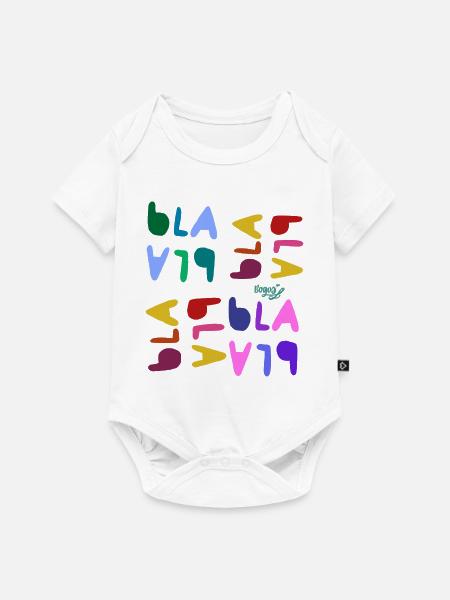 Bla bla bla  - Baby Premium Kurzarmbody - Weiß