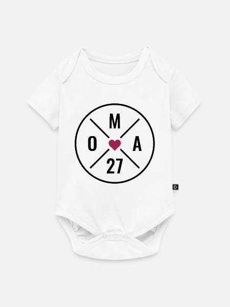 Oma 2027 - Baby Premium Kurzarmbody - Weiß