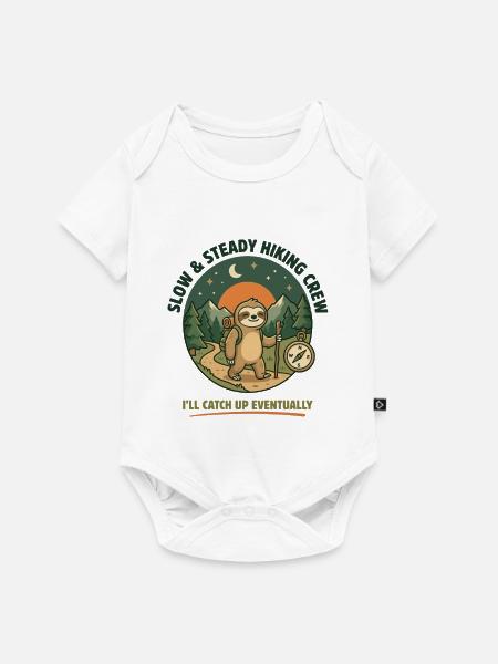 Langsame und stetige Wandergruppe - Baby Premium Kurzarmbody - Weiß