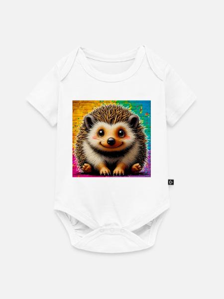 Igel - Baby Premium Kurzarmbody - Weiß