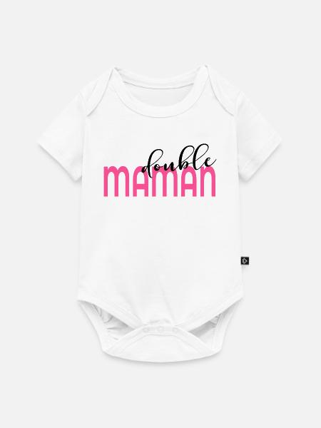 Mutter von zwei Kindern - Baby Premium Kurzarmbody - Weiß