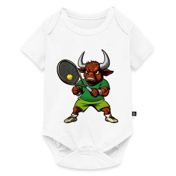 Taurus tennis player - Baby Premium short-sleeve bodysuit - white - Front