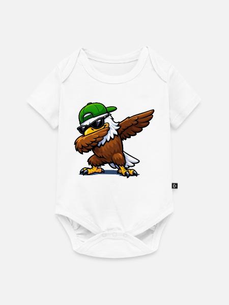 Dabbing Eagle - Baby Premium Kurzarmbody - Weiß