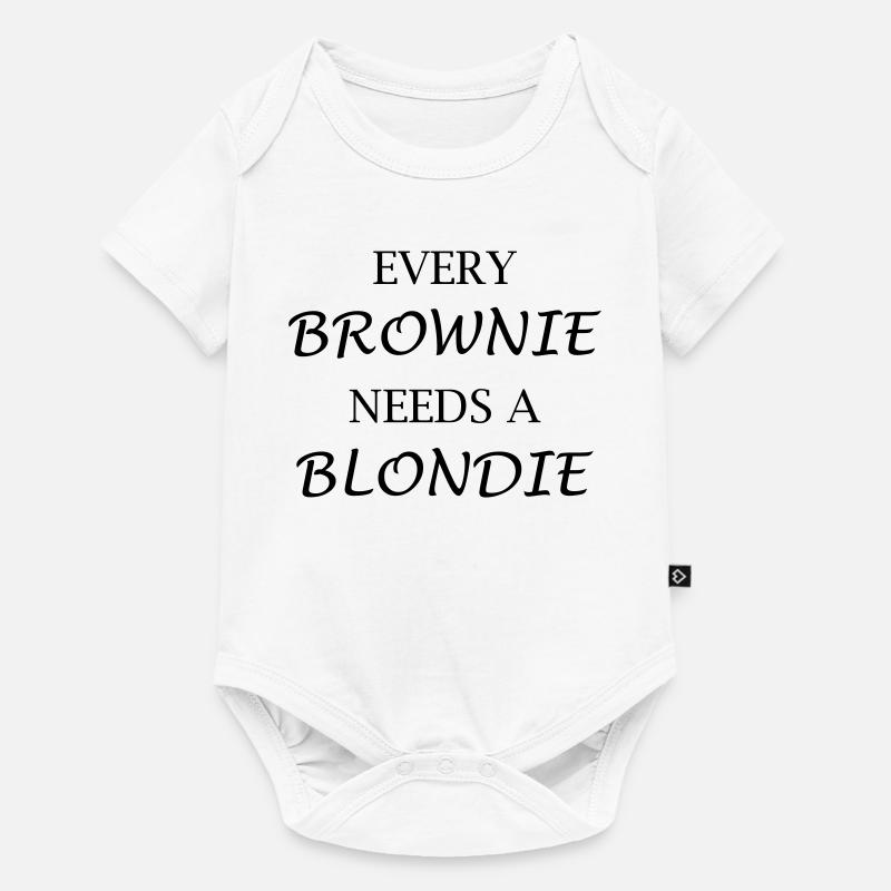Brownie - Body à manches courtes Premium Bébé - blanc