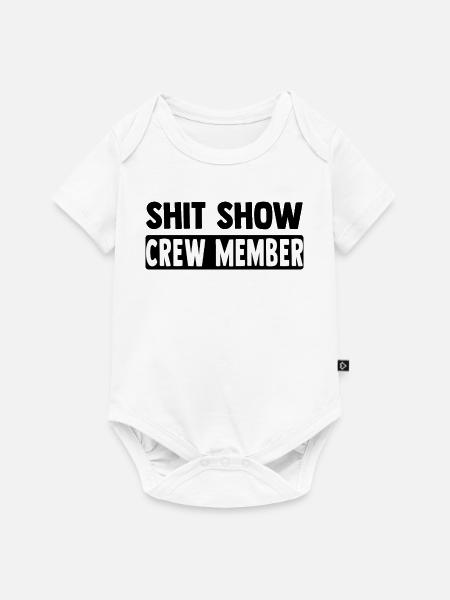 Crew Member Schriftzug - Baby Premium Kurzarmbody - Weiß