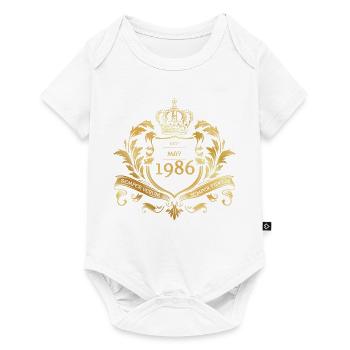 40e anniversaire Semper Verum - Créé en 05/1986 - Body à manches courtes Premium Bébé - blanc - Devant