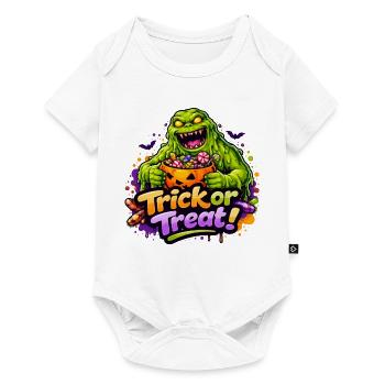 Monstre de Slime Halloween Halloween - Body à manches courtes Premium Bébé - blanc - Devant