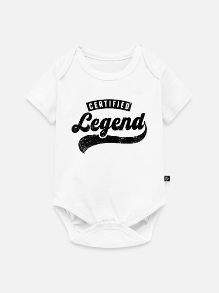 Zertifizierte Legende - Baby Premium Kurzarmbody - Weiß