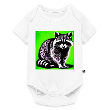 Raton laveur - Body à manches courtes Premium Bébé - blanc - Devant