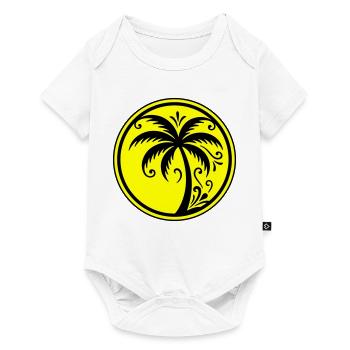 Palm tree icon beach - Baby Premium short-sleeve bodysuit - white - Front