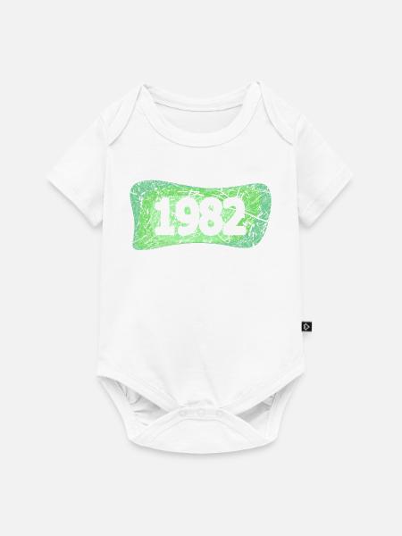 1982 - Baby Premium Kurzarmbody - Weiß