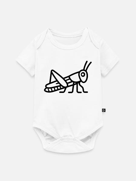 Heuschrecke - Baby Premium Kurzarmbody - Weiß