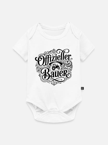 Offizieller Bauer Spruch - Baby Premium Kurzarmbody - Weiß