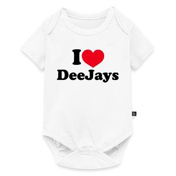 I Love DeeJays - Baby Premium short-sleeve bodysuit - white - Front