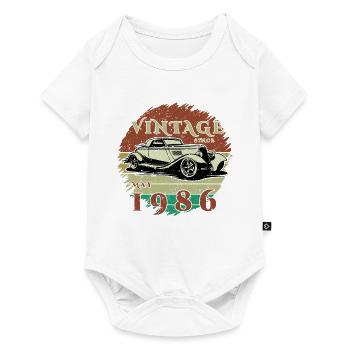 40e anniversaire - Classiques - Vintage depuis 05/1986 - Body à manches courtes Premium Bébé - blanc - Devant