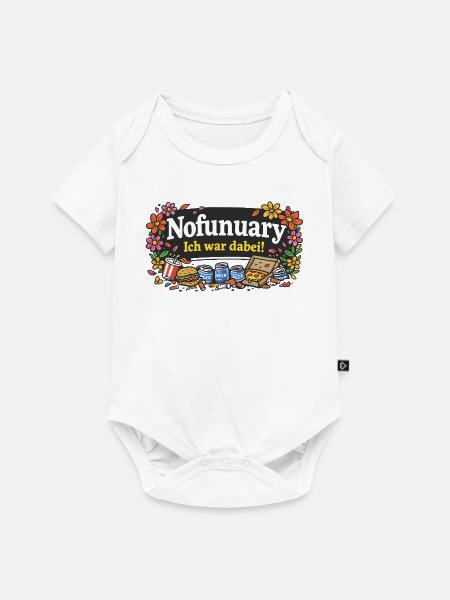 Nofunuary - Baby Premium Kurzarmbody - Weiß