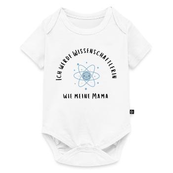 Wie meine Mama - eine echte Wissenschaftlerin! - Baby Premium Kurzarmbody - Weiß - Vorne
