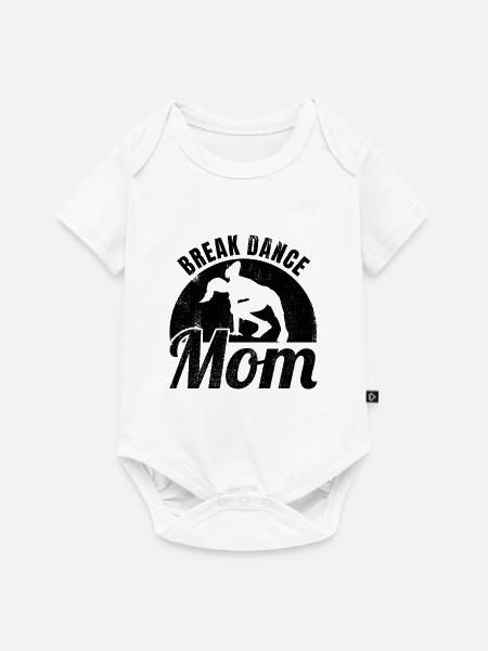 Breakdance Mama - Baby Premium Kurzarmbody - Weiß