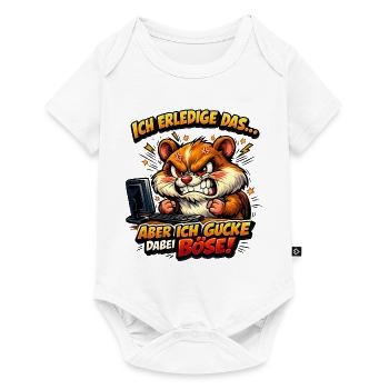 Ich mach das Hamster - Baby Premium Kurzarmbody - Weiß - Vorne