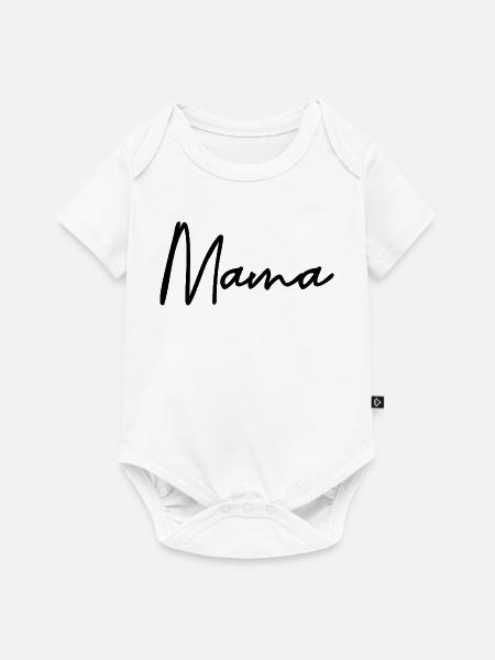 Mama - Baby Premium Kurzarmbody - Weiß