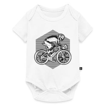 Gift idea for a road bike with road bike - Baby Premium short-sleeve bodysuit - white - Front