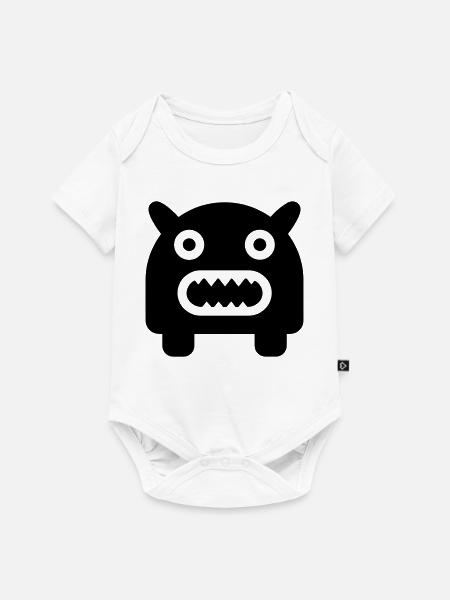 Ungeheuer - Baby Premium Kurzarmbody - Weiß
