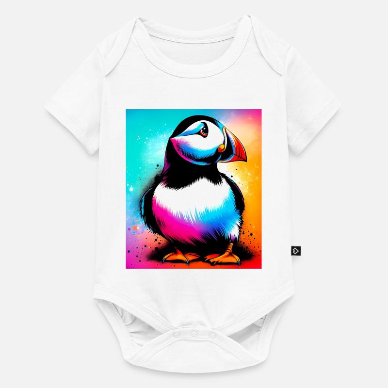 macareux - Body à manches courtes Premium Bébé - blanc