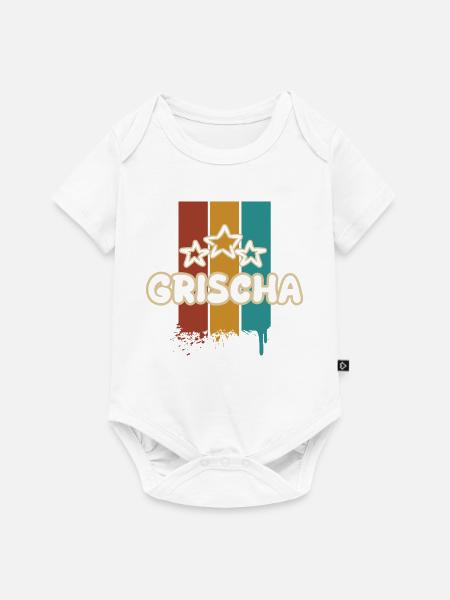 Geschenkidee Grischa - Baby Premium Kurzarmbody - Weiß